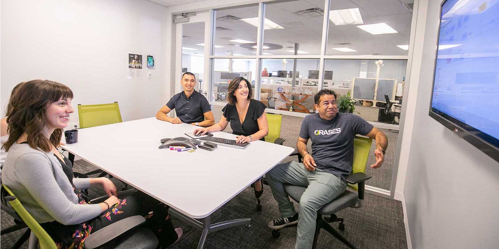 Employees working on their IT infrastructure